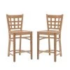 Olympia Natural 37.75 in. H Counter-stool w/wood seat (Set of 2) by Linon Home Decor -Linon Home Decor Shop natural linon home decor bar stools thdac04017 64 1000