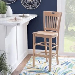 Brouthers Natural Barstool with wood Seat (2 pk) by Linon Home Decor -Linon Home Decor Shop natural linon home decor bar stools thdac04053 44 1000