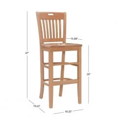 Brouthers Natural Barstool with wood Seat (2 pk) by Linon Home Decor -Linon Home Decor Shop natural linon home decor bar stools thdac04053 fa 1000