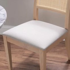 Henrietta Natural Wood with Grey Polypropylene Fabric Side Chair by Linon Home Decor -Linon Home Decor Shop natural linon home decor dining chairs thd03193 1d 1000