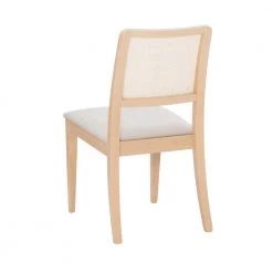 Henrietta Natural Wood with Grey Polypropylene Fabric Side Chair by Linon Home Decor -Linon Home Decor Shop natural linon home decor dining chairs thd03193 66 1000