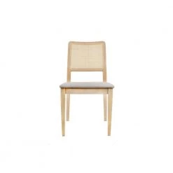 Henrietta Natural Wood with Grey Polypropylene Fabric Side Chair by Linon Home Decor -Linon Home Decor Shop natural linon home decor dining chairs thd03193 c3 1000