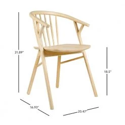 Paola Natural Woodgrain Windsor Back Side Chair by Linon Home Decor -Linon Home Decor Shop natural linon home decor dining chairs thd03197 4f 1000