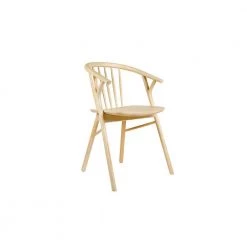 Paola Natural Woodgrain Windsor Back Side Chair by Linon Home Decor