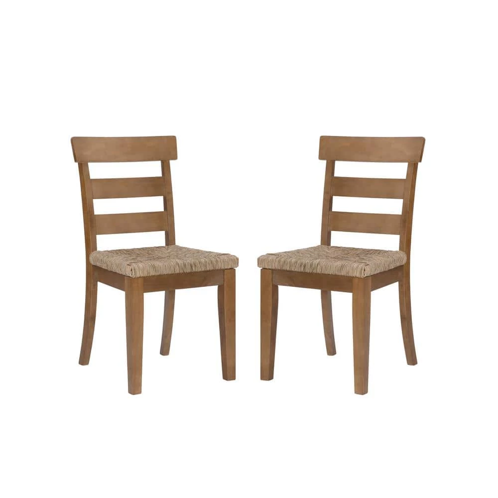 Fernley Natural Rush Seat Dining Chair (2-Pack) by Linon Home Decor 3 Fernley Natural Rush Seat Dining Chair (2-Pack) by Linon Home Decor