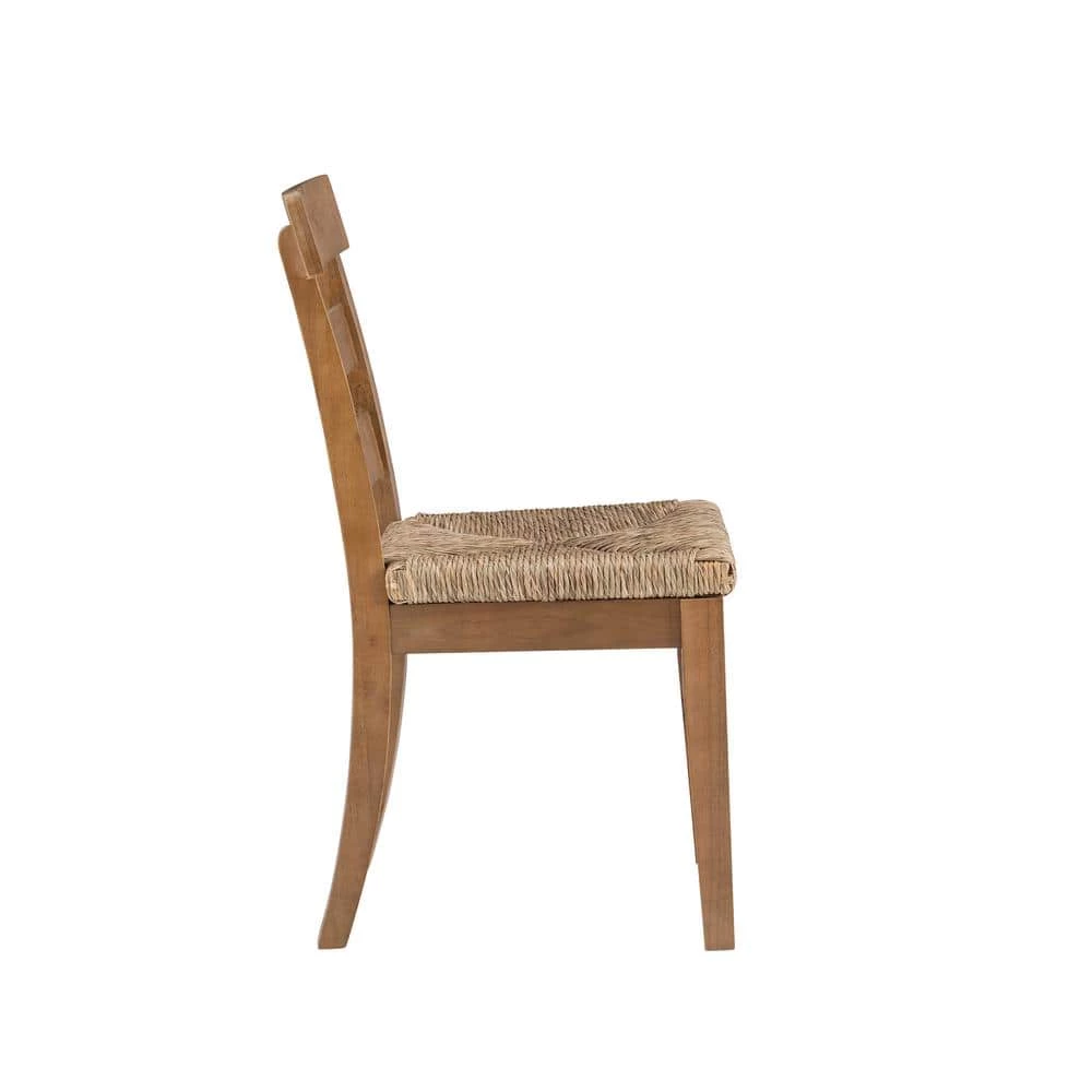 Fernley Natural Rush Seat Dining Chair (2-Pack) by Linon Home Decor 4 Fernley Natural Rush Seat Dining Chair (2-Pack) by Linon Home Decor - Image 2