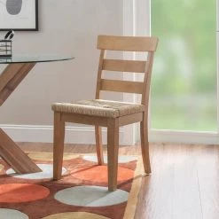 Fernley Natural Rush Seat Dining Chair (2-Pack) by Linon Home Decor 19 Fernley Natural Rush Seat Dining Chair (2-Pack) by Linon Home Decor -Linon Home Decor Shop natural linon home decor dining chairs thd03727 fa 1000