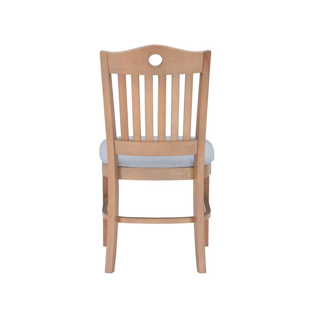 Olton Natural Lt. Grey Uph Dining Chair Carton of 2) by Linon Home Decor 6 Olton Natural Lt. Grey Uph Dining Chair Carton of 2) by Linon Home Decor - Image 4