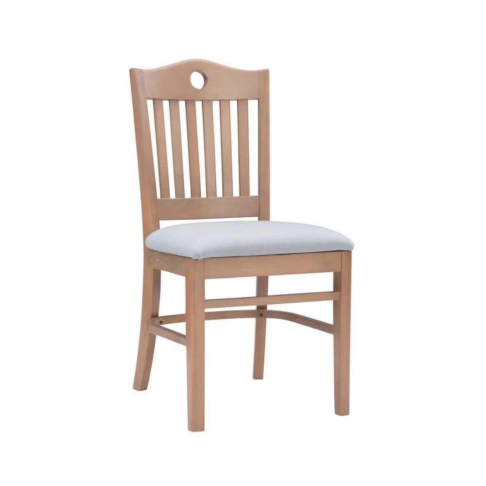 Olton Natural Lt. Grey Uph Dining Chair Carton of 2) by Linon Home Decor 7 Olton Natural Lt. Grey Uph Dining Chair Carton of 2) by Linon Home Decor - Image 5