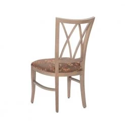 Elko Natural Dining Chair with UPH Flower Seat (2-Pack) by Linon Home Decor -Linon Home Decor Shop natural linon home decor dining chairs thdac03734 1f 1000
