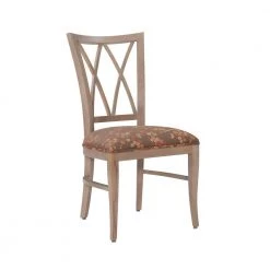 Elko Natural Dining Chair with UPH Flower Seat (2-Pack) by Linon Home Decor -Linon Home Decor Shop natural linon home decor dining chairs thdac03734 c3 1000