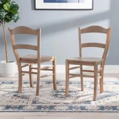 Nellie Chair Natural w/wood seat (Set of 2) by Linon Home Decor -Linon Home Decor Shop natural linon home decor dining chairs thdac04008 31 1000