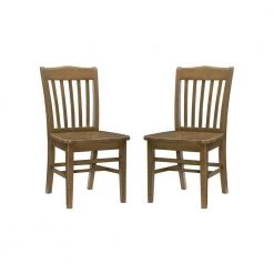 Brinley Natural Wood Dining Chair (Set of 2) by Linon Home Decor