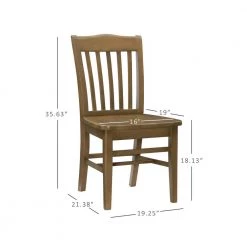 Brinley Natural Wood Dining Chair (Set of 2) by Linon Home Decor -Linon Home Decor Shop natural linon home decor dining chairs thdac3772 fa 1000