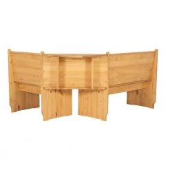 Jennings Natural Corner Nook set by Linon Home Decor -Linon Home Decor Shop natural linon home decor dining room sets thd03577 66 1000