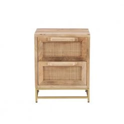 Casper 18 in. W Natural Rattan Cabinet 2-Drawer Rectangle Wood Top Side Table by Linon Home Decor 19 Casper 18 in. W Natural Rattan Cabinet 2-Drawer Rectangle Wood Top Side Table by Linon Home Decor -Linon Home Decor Shop natural linon home decor end side tables hd221822 c3 1000