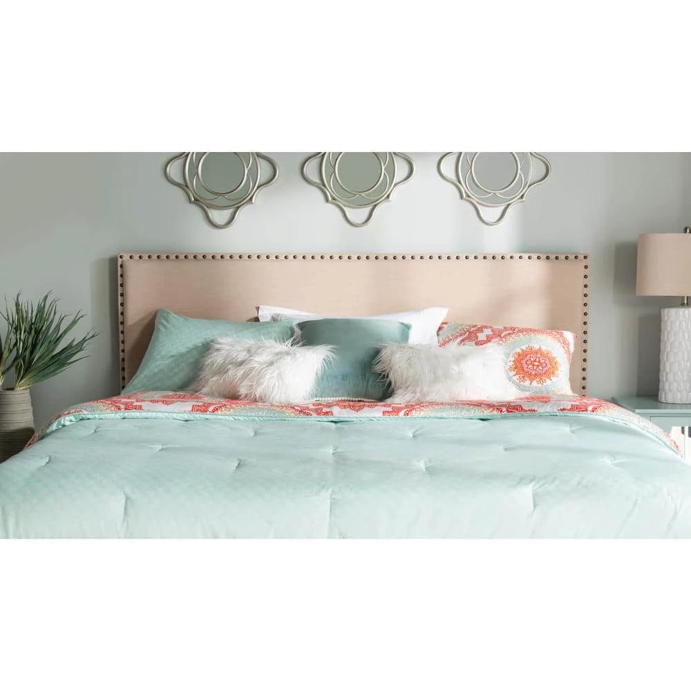 Contempo Natural King Headboard by Linon Home Decor 8 Contempo Natural King Headboard by Linon Home Decor - Image 6