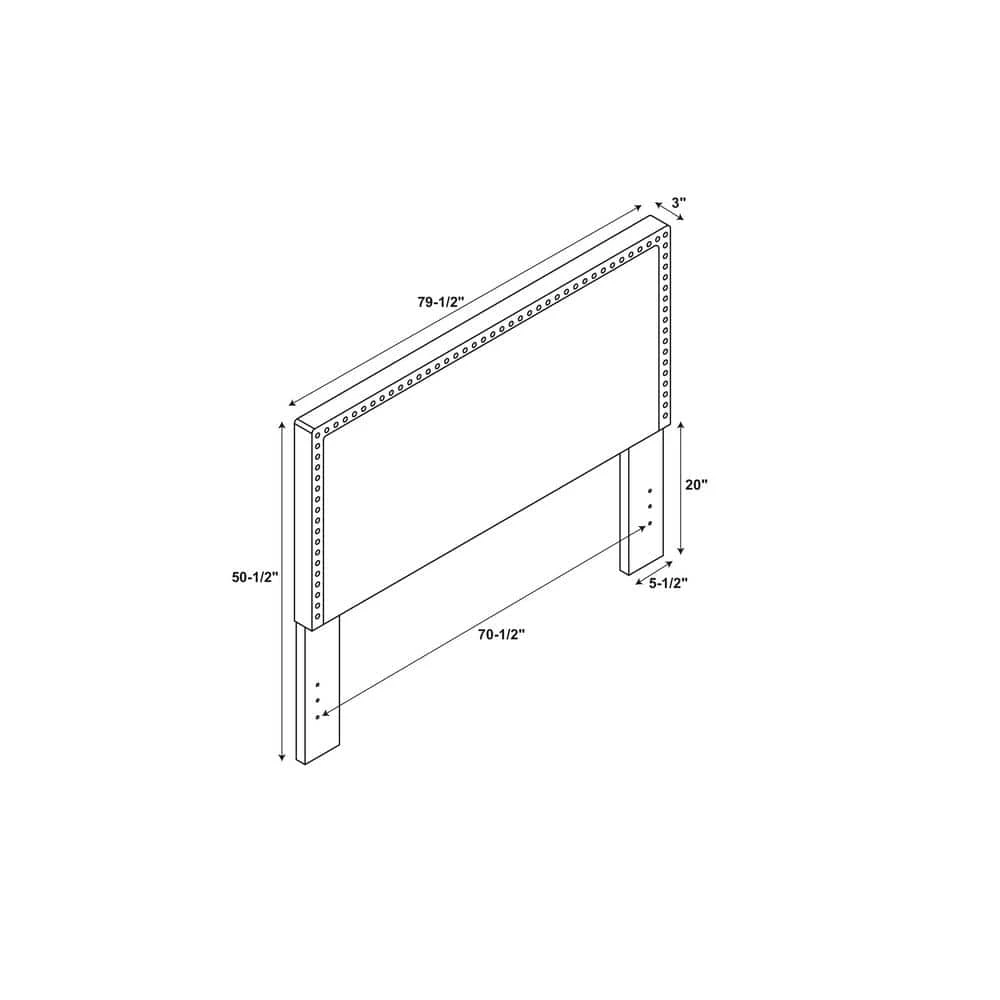 Contempo Natural King Headboard by Linon Home Decor 4 Contempo Natural King Headboard by Linon Home Decor - Image 2
