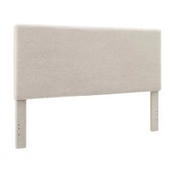 Winlsow Beige Sherpa King Upholstered Headboard by Linon Home Decor