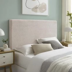 Winslow Beige Sherpa Full/Queen Upholstered Headboard by Linon Home Decor -Linon Home Decor Shop natural linon home decor headboards thd04143 31 1000