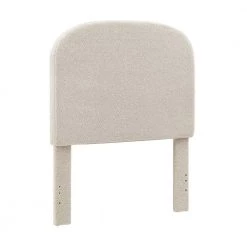 Winslow Beige Sherpa Twin Upholstered Headboard by Linon Home Decor