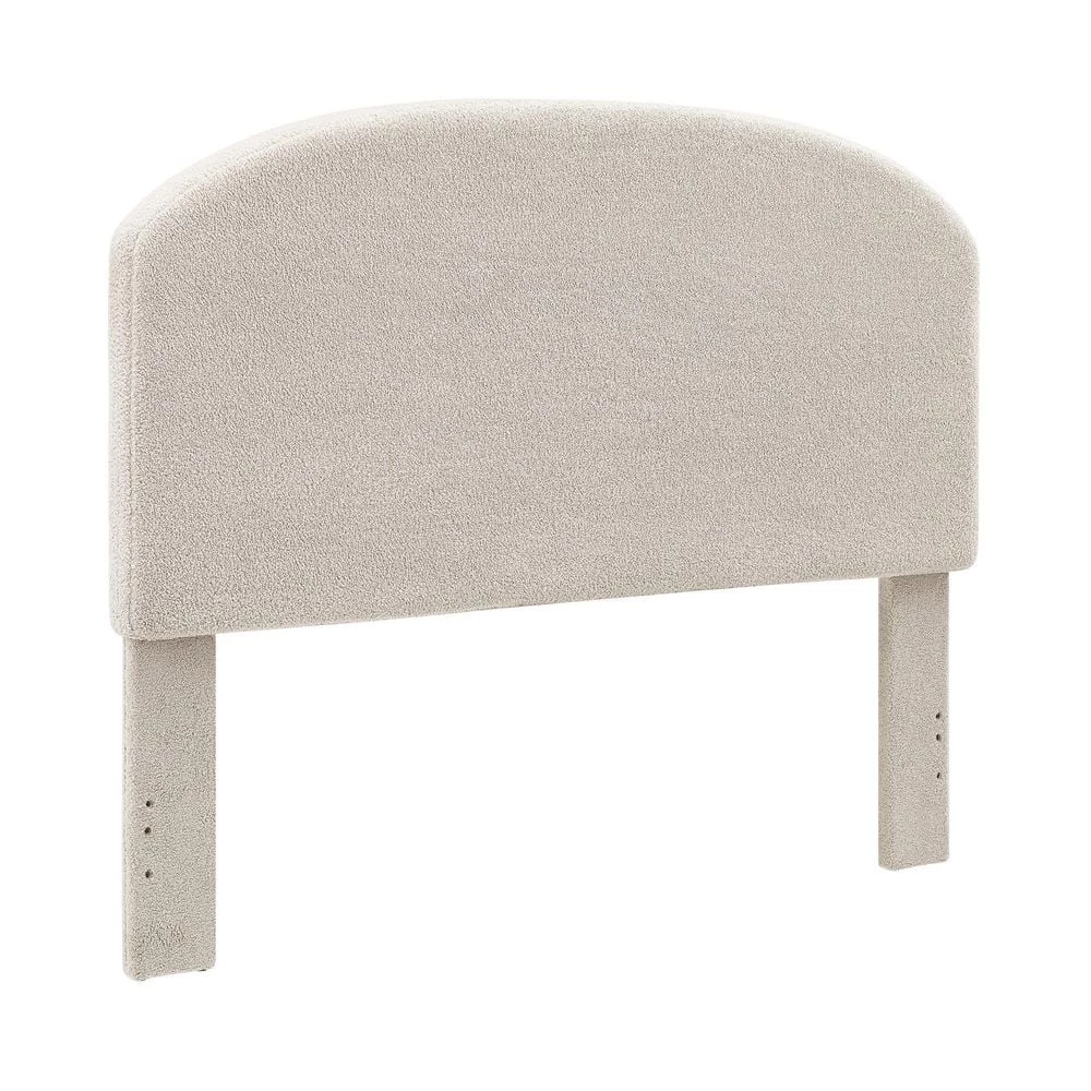 Winlsow Beige Sherpa Full/Queen Upholstered Headboard by Linon Home Decor 3 Winlsow Beige Sherpa Full/Queen Upholstered Headboard by Linon Home Decor