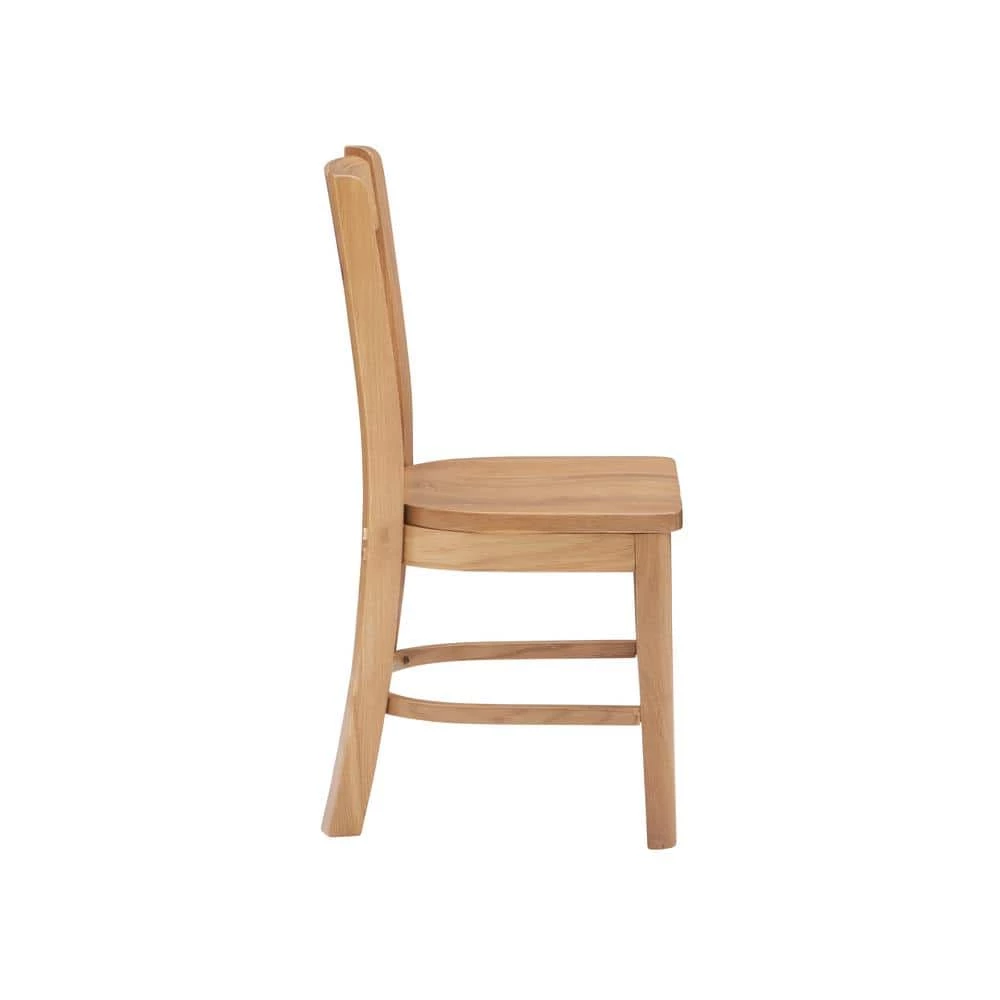Callie Natural Wood Back and Seat Kids Chair (Set of 2) by Linon Home Decor 4 Callie Natural Wood Back and Seat Kids Chair (Set of 2) by Linon Home Decor - Image 2