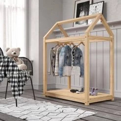 Andre Natural House Kids Clothing Rack by Linon Home Decor 13 Andre Natural House Kids Clothing Rack by Linon Home Decor -Linon Home Decor Shop natural linon home decor kids dressers hd221943 31 1000