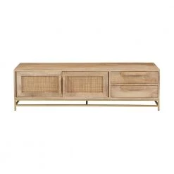 Casper Natural Rattan Cabinet Media Center by Linon Home Decor -Linon Home Decor Shop natural linon home decor media storage hd221824 c3 1000