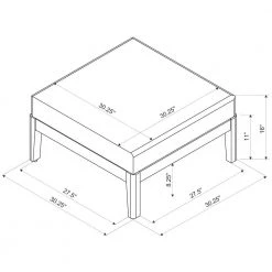 Naples Natural and Grey Outdoor Ottoman by Linon Home Decor -Linon Home Decor Shop natural linon home decor ottomans thd02924 c3 1000
