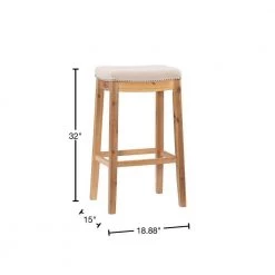 Claridge Acacia 30 in. Bar Stool by Linon Home Decor -Linon Home Decor Shop natural rustic brown linon home decor bar stools thd01798 40 1000