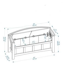 Iris Natural Wash Storage Bench by Linon Home Decor -Linon Home Decor Shop natural wash linon home decor dining benches thd00625 40 1000