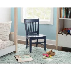 Callie Navy Wood Back and Seat Kids Chair (Set of 2) by Linon Home Decor 17 Callie Navy Wood Back and Seat Kids Chair (Set of 2) by Linon Home Decor -Linon Home Decor Shop navy blue linon home decor kids chairs thdac3756 31 1000