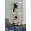 54.5 in. Off White Wood 4-shelf Accent Bookcase with Open Back by Linon Home Decor 1 54.5 in. Off White Wood 4-shelf Accent Bookcase with Open Back by Linon Home Decor -Linon Home Decor Shop off white finish linon home decor bookcases bookshelves thd00712 64 1000