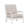 Bridgette Off-White Paisley Spindal Wood Frame Chair by Linon Home Decor -Linon Home Decor Shop off white linon home decor accent chairs thd00641 64 1000