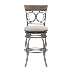 Labelle 47.75 in. H Pewter Big & Tall Barstool by Linon Home Decor 16 Labelle 47.75 in. H Pewter Big & Tall Barstool by Linon Home Decor -Linon Home Decor Shop pewter linon home decor bar stools hd221911 c3 1000