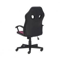 Walter Pink Faux Leather Gaming Chair with Arms by Linon Home Decor 14 Walter Pink Faux Leather Gaming Chair with Arms by Linon Home Decor -Linon Home Decor Shop pink black linon home decor gaming chairs thd04024 4f 1000