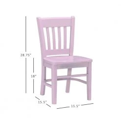 Callie Pink Wood Back and Seat Kids Chair (Set of 2) by Linon Home Decor -Linon Home Decor Shop pink linon home decor kids chairs thdac3757 44 1000