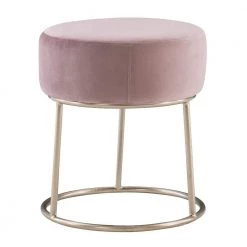 Tori Pink Accent Vanity Stool by Linon Home Decor -Linon Home Decor Shop pink linon home decor makeup vanities thd02814 44 1000