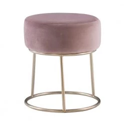Tori Pink Accent Vanity Stool by Linon Home Decor -Linon Home Decor Shop pink linon home decor makeup vanities thd02814 4f 1000