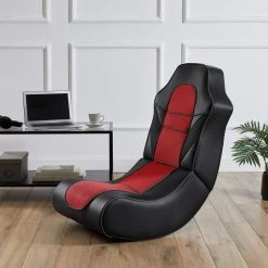 Walter 34.5 in. Red and Black Faux Leather and Mesh Rocking Gaming Chair by Linon Home Decor 13 Walter 34.5 in. Red and Black Faux Leather and Mesh Rocking Gaming Chair by Linon Home Decor -Linon Home Decor Shop red linon home decor gaming chairs thd03021 4f 1000