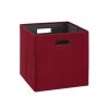 Dillon Red Foldable Fabric Storage Bin 13 in. x 13 in. x 13 in. (Carton of 2) by Linon Home Decor 1 Dillon Red Foldable Fabric Storage Bin 13 in. x 13 in. x 13 in. (Carton of 2) by Linon Home Decor -Linon Home Decor Shop red linon home decor kids storage cubes thd03480 64 1000