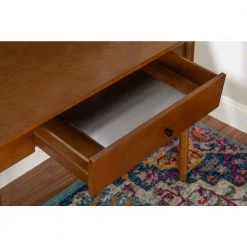 42 in. Rectangular Rich Brown 1 Drawer Writing Desk with Built-In Storage by Linon Home Decor 17 42 in. Rectangular Rich Brown 1 Drawer Writing Desk with Built-In Storage by Linon Home Decor -Linon Home Decor Shop rich brown linon home decor writing desks thd00629 77 1000