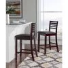 Triena 24 in. Rich Espresso Cushioned Bar Stool by Linon Home Decor -Linon Home Decor Shop rich espresso dark brown linon home decor bar stools 01863esp 01 kd u 64 1000