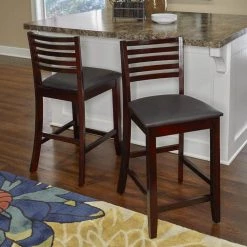 Triena 24 in. Rich Espresso Cushioned Bar Stool by Linon Home Decor -Linon Home Decor Shop rich espresso dark brown linon home decor bar stools 01863esp 01 kd u 76 1000