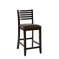 Triena 24 in. Rich Espresso Cushioned Bar Stool by Linon Home Decor -Linon Home Decor Shop rich espresso dark brown linon home decor bar stools 01863esp 01 kd u c3 1000