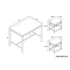 Betty 3-Piece Rustic Brown Bar Table Set by Linon Home Decor -Linon Home Decor Shop rustic brown linon home decor dining room sets 030411mtl01u 4f 1000