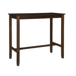 Concord 3-Pieces Rustic and Stripe Wood Top Bar Set by Linon Home Decor -Linon Home Decor Shop rustic brown linon home decor dining room sets thd04126 4f 1000