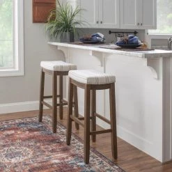 Concord 3-Pieces Rustic and Stripe Wood Top Bar Set by Linon Home Decor -Linon Home Decor Shop rustic brown linon home decor dining room sets thd04126 fa 1000