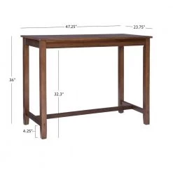 Claridge Rustic Brown 36" Counter Height Pub Table by Linon Home Decor -Linon Home Decor Shop rustic linon home decor bar tables thd02880 1f 1000